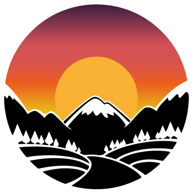 Tapis vinyle nature montagne et forêt - TenStickers