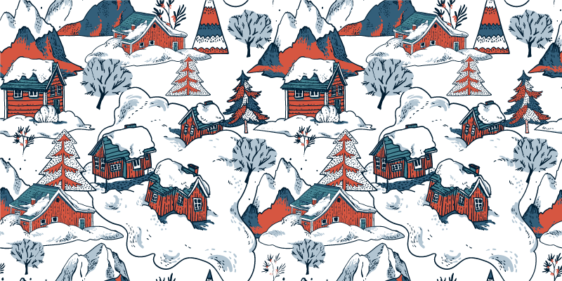 Tapis vinyle nature montagnes polonaises - TenStickers