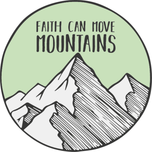 Tapis vinyle nature la foi peut déplacer des montagnes - TenStickers