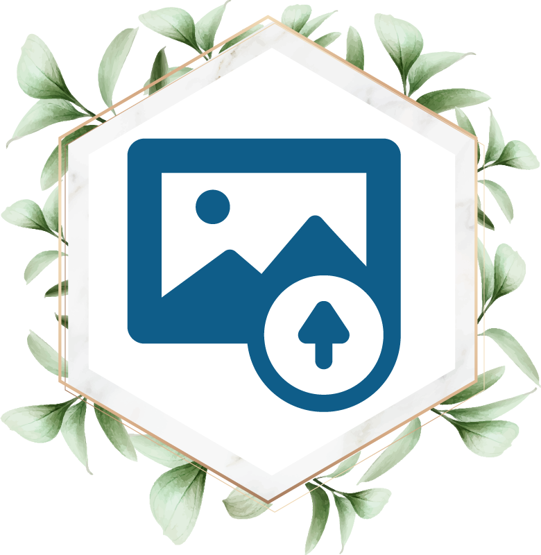 Tapis vinyle nature femme aux feuilles - TenStickers