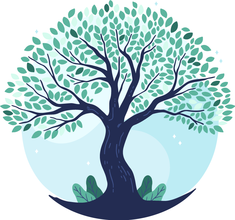 Tapis vinyle nature design d'arbres luxuriants - TenStickers