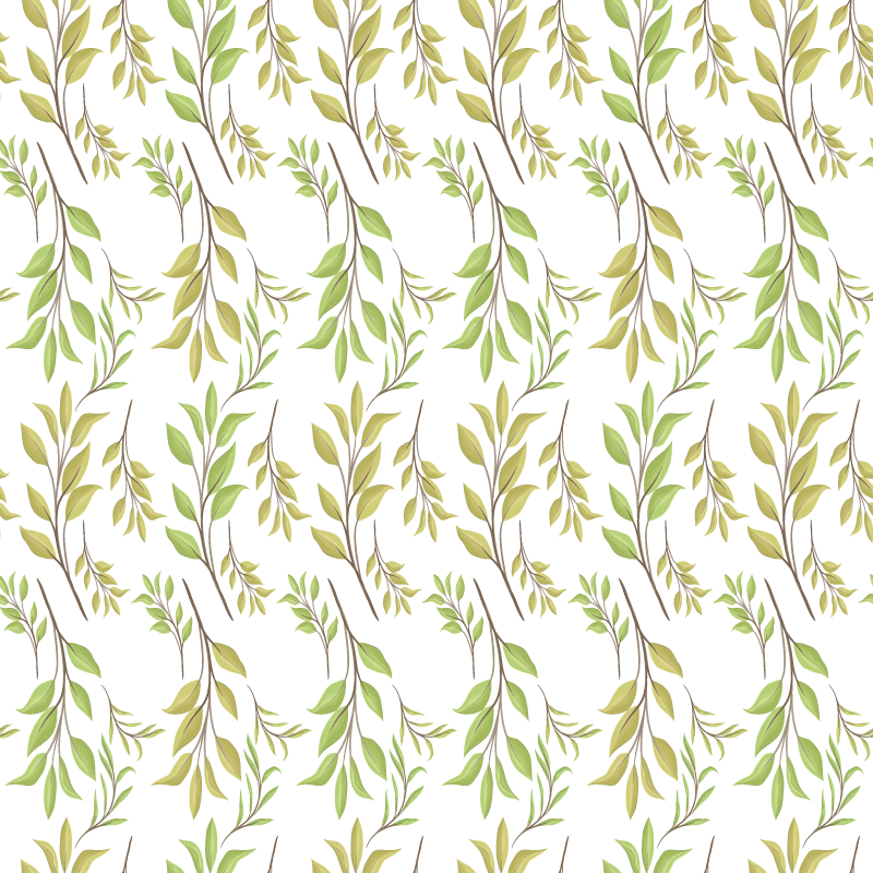 Tapis vinyle nature motif vert luxuriant - TenStickers