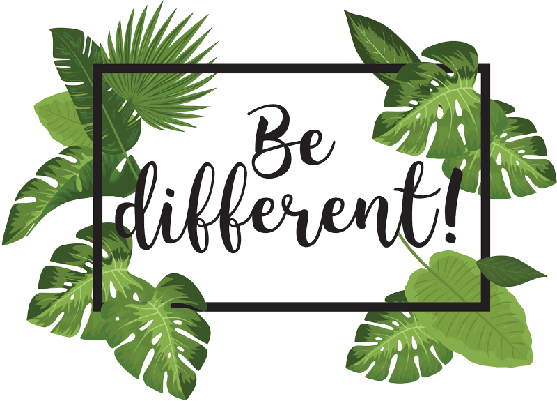 Tapis vinyle fleurs et plantes soyez différent - TenStickers