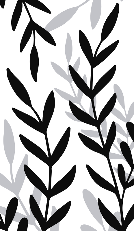 Tapis vinyle fleurs et plantes en vinyle translucide - TenStickers