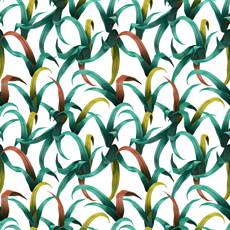 Tapis vinyle fleurs et plantes design tropical élégant - TenStickers