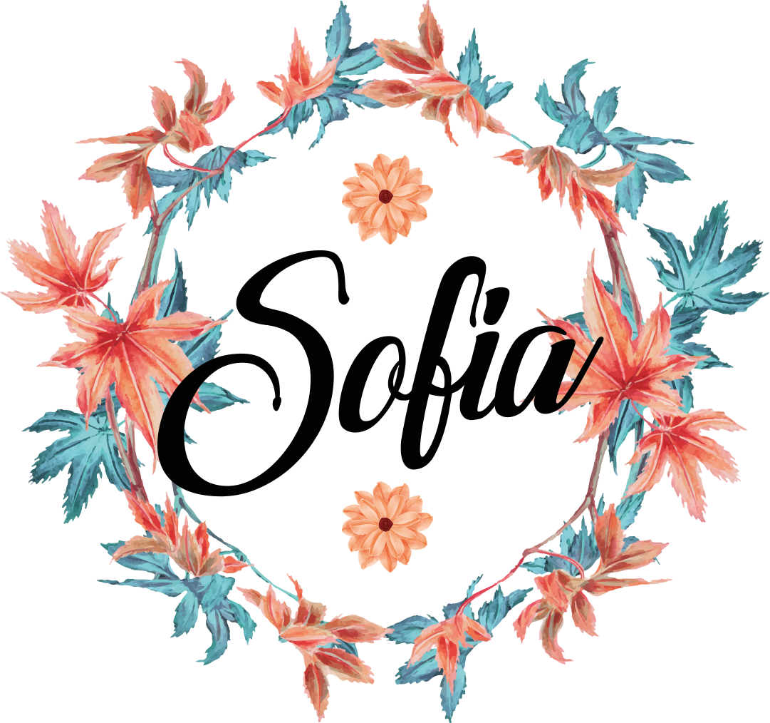 Tapis vinyle fleurs et plantes couronne automnale avec nom - TenStickers