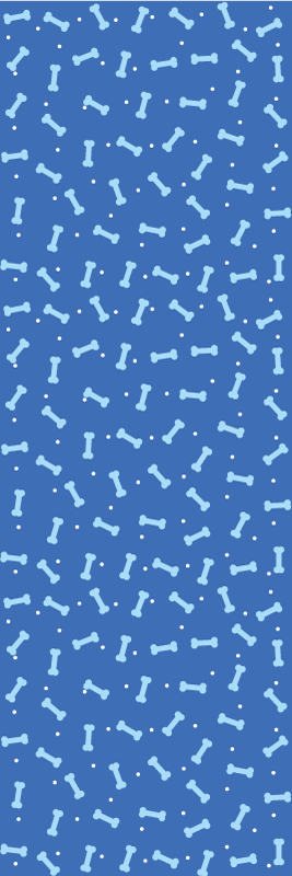 Tapis vinyle chambre fond bleu os sans couture - TenStickers
