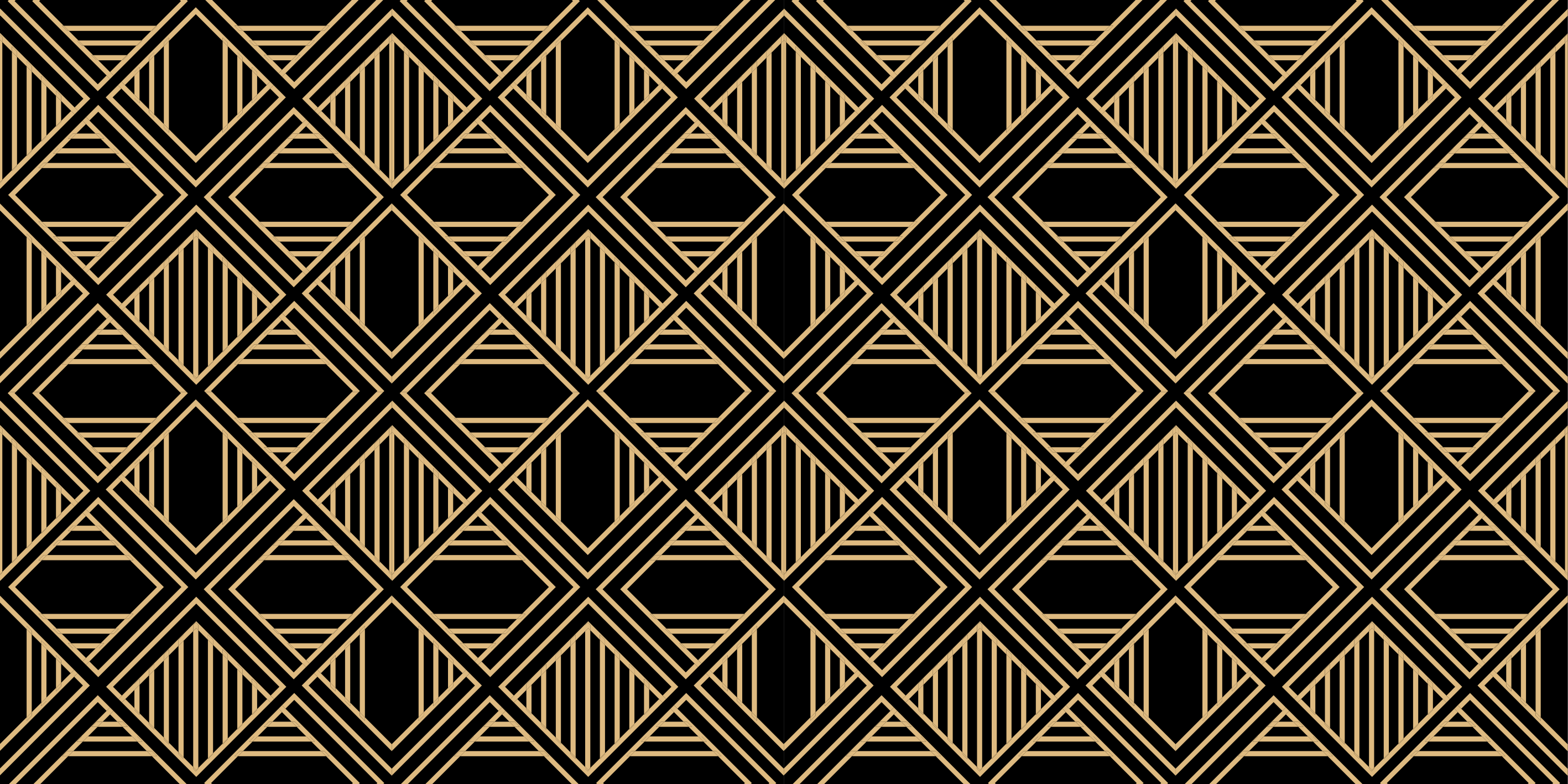 Tapis vinyle géométrique style art déco gatsby - TenStickers