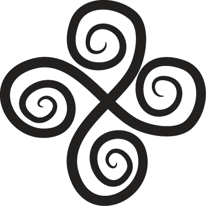 Tapis vinyle géométrique Élément Élégant en spirale - TenStickers