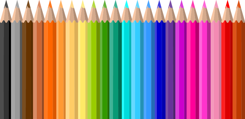 Tapis vinyle pour enfants bordure crayons de couleur - TenStickers