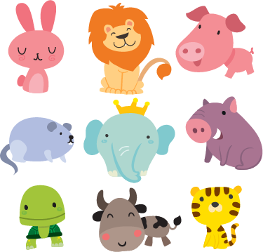 Tapis vinyle pour enfants stickers animaux enfants - TenStickers
