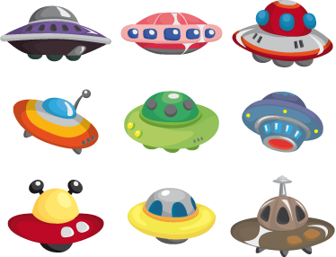 Tapis vinyle pour enfants collection ovni - TenStickers