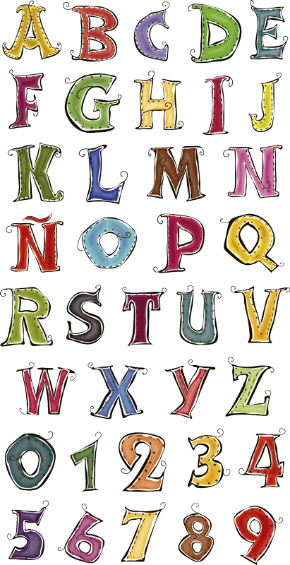 Tapis vinyle pour enfants alphabet complet espagnol - TenStickers