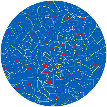 Tapis vinyle pour enfants constellations de l'hémisphère sud - TenStickers