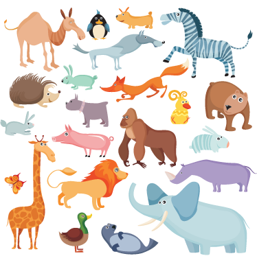 Tapis vinyle pour enfants fiers animaux sauvages - TenStickers