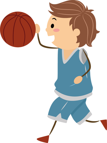 Tapis vinyle pour enfants thème basketball - TenStickers