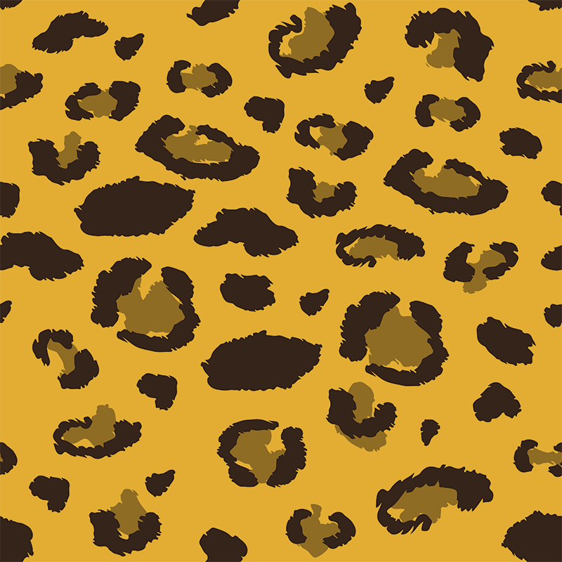 Tapis vinyle chambre imprimé léopard pour meubles - TenStickers