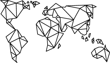 Tapis vinyle carte du monde origami décoratif - TenStickers