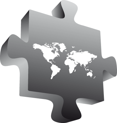 Tapis vinyle carte du monde puzzle à assembler - TenStickers