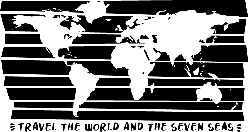 Tapis vinyle carte du monde pour explorer le monde - TenStickers