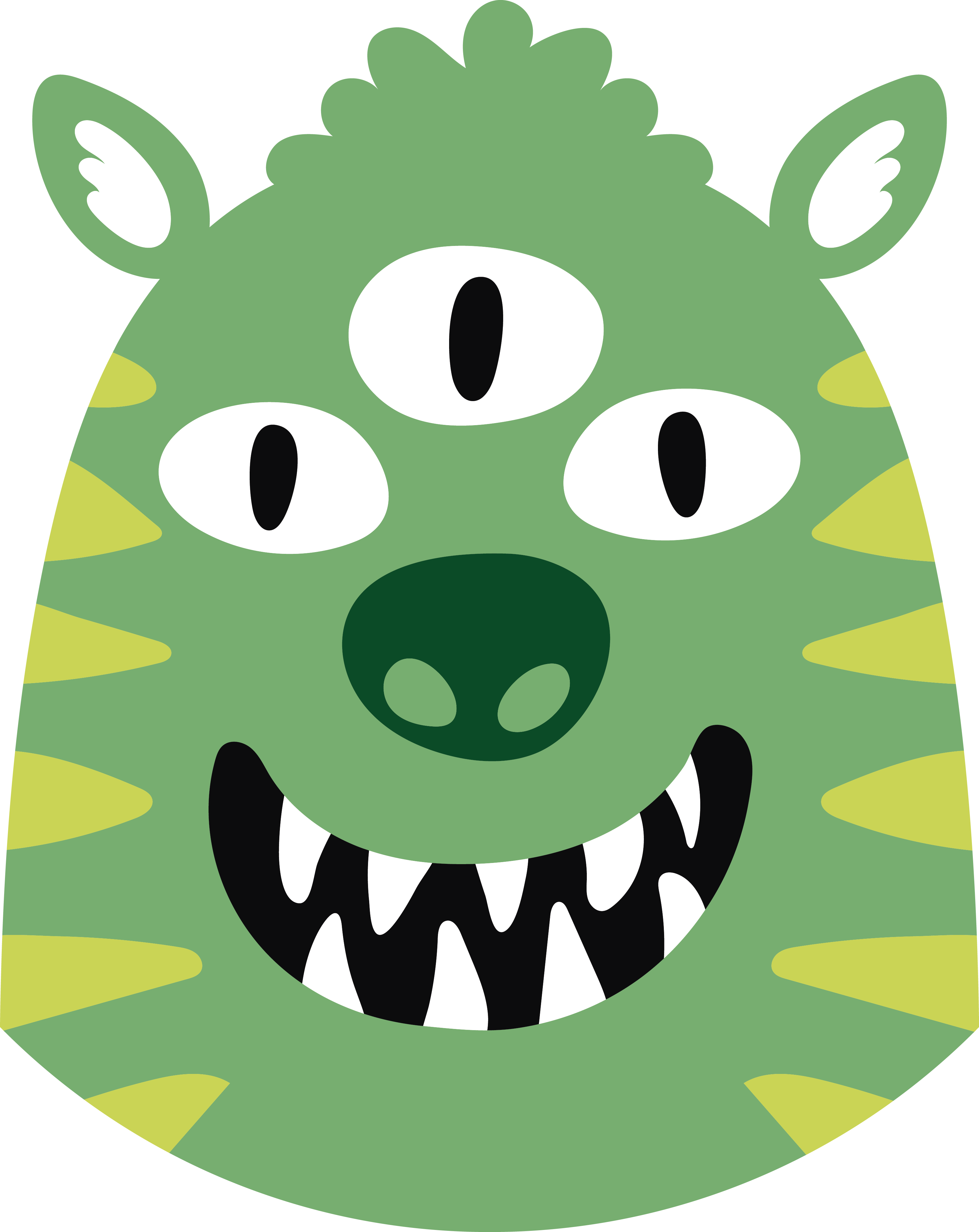 Tapis vinyle pour enfants monstre heureux - TenStickers