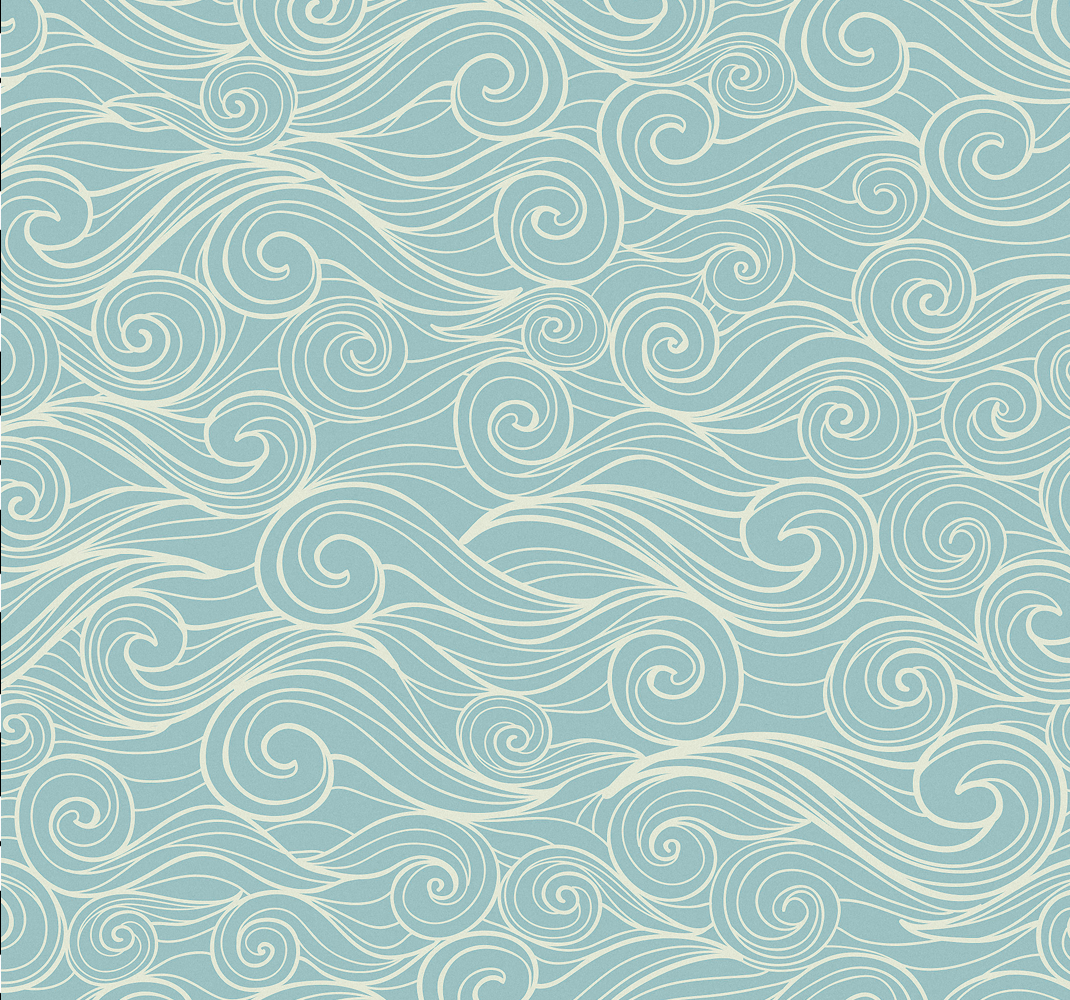 Tapis vinyle salle de bain océan avec vagues - TenStickers