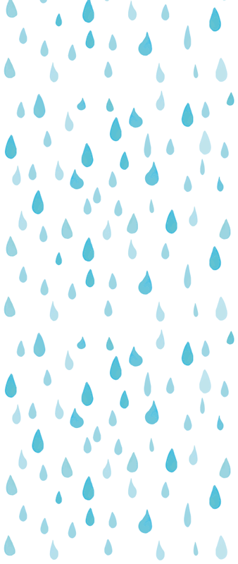 Tapis vinyle salle de bain gouttes d'eau aquarelle bleues - TenStickers