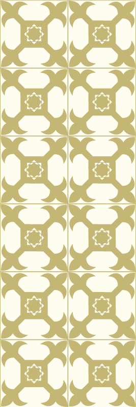 Tapis vinyle salle de bain motif carreaux élégants - TenStickers