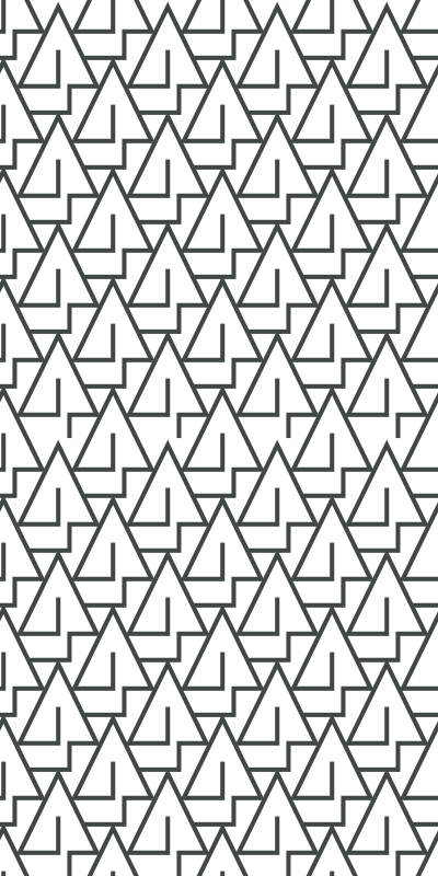 Tapis vinyle salle de bain triangles - TenStickers