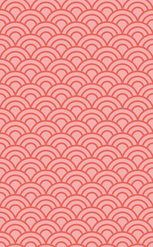 Tapis vinyle salle de bain corail vivant pantone - TenStickers