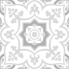 Tapis vinyle salle de bain carreaux marocains gris - TenStickers