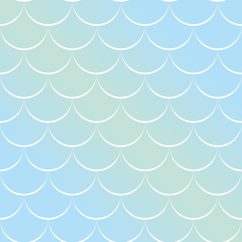 Tapis vinyle salle de bain motif écailles pastel - TenStickers