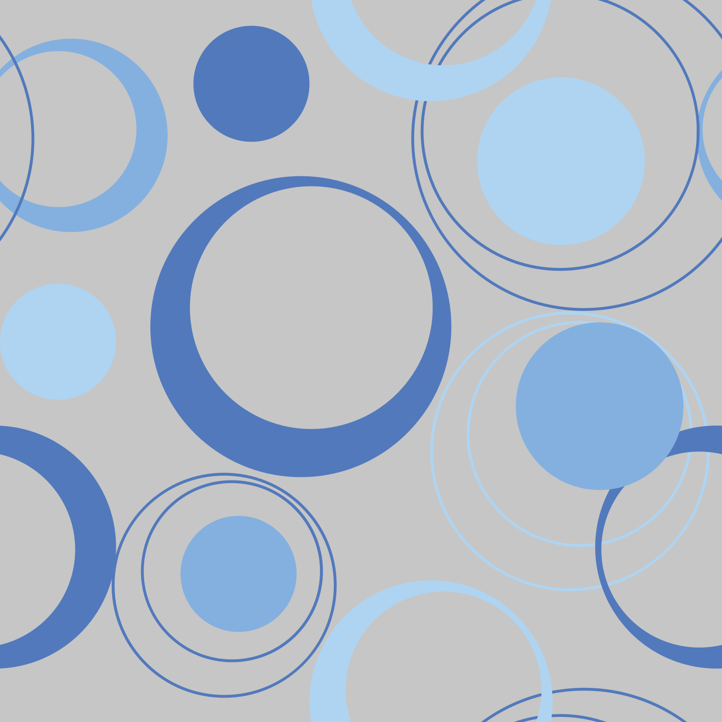 Tapis vinyle salle de bain bulles bleues minimalistes - TenStickers