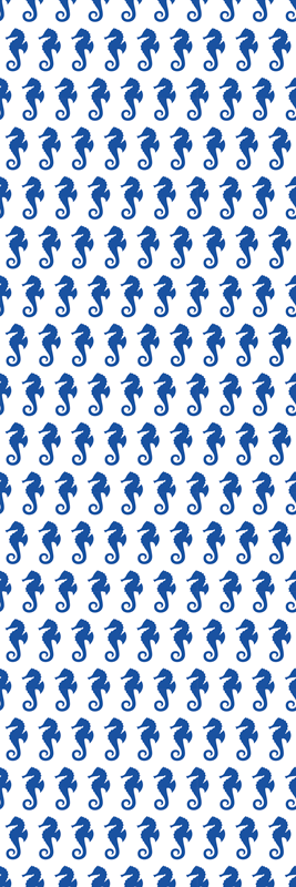 Tapis vinyle salle de bain hippocampe douche - TenStickers