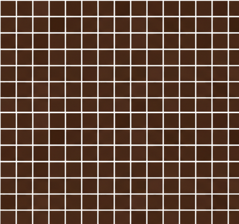 Tapis vinyle salle de bain mosaïques chocolat mini - TenStickers