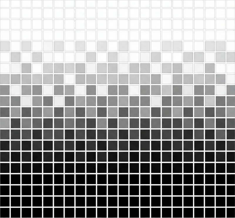 Tapis vinyle salle de bain mosaïques carrées monochromes - TenStickers