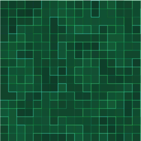Tapis vinyle cuisine mosaïque verte abstraite - TenStickers
