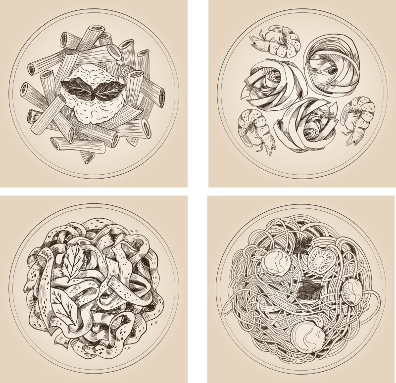 Tapis vinyle cuisine assiettes ornementales - TenStickers