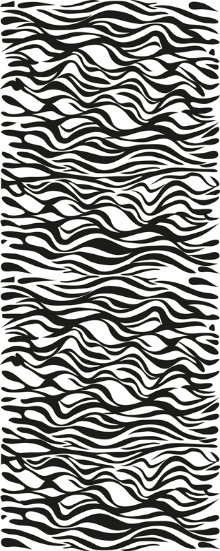Tapis vinyle cuisine fond zèbre - TenStickers