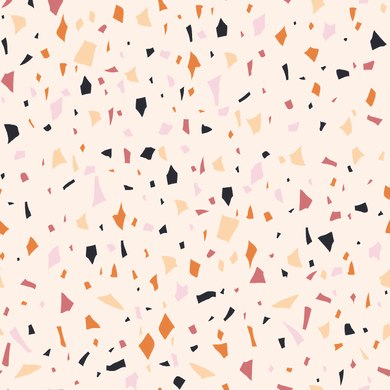 Tapis vinyle cuisine en terrazzo gris - TenStickers