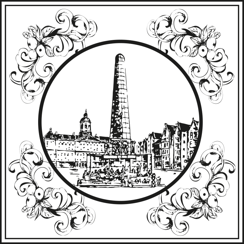 Tapis vinyle cuisine place du dam amsterdam - TenStickers