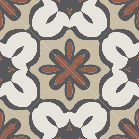 Tapis vinyle cuisine style gracia marron hydraulique - TenStickers