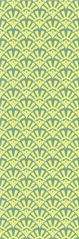Tapis vinyle cuisine motif années 70 couleur citron - TenStickers