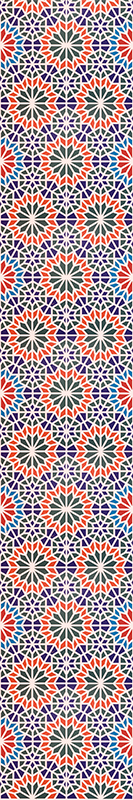 Tapis vinyle cuisine carreaux colorés et modernes - TenStickers