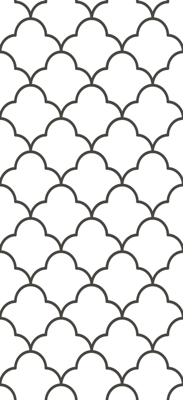 Tapis vinyle cuisine design géométrique marocain - TenStickers