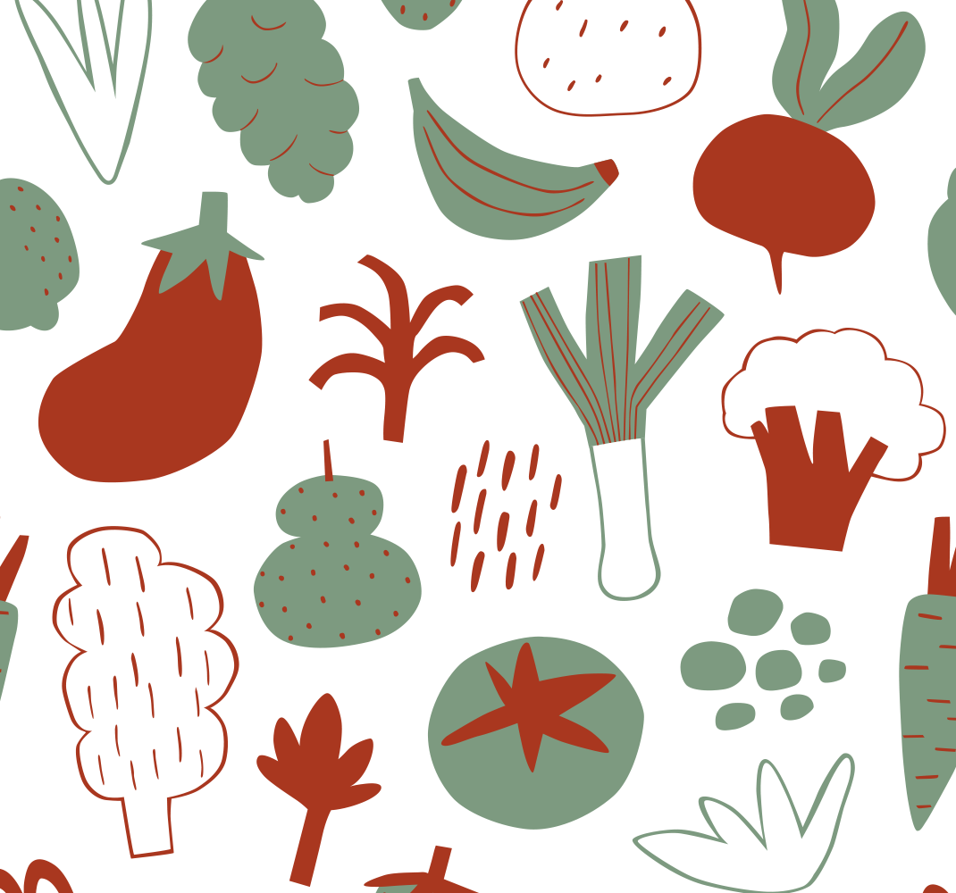 Tapis vinyle cuisine légumes colorés - TenStickers