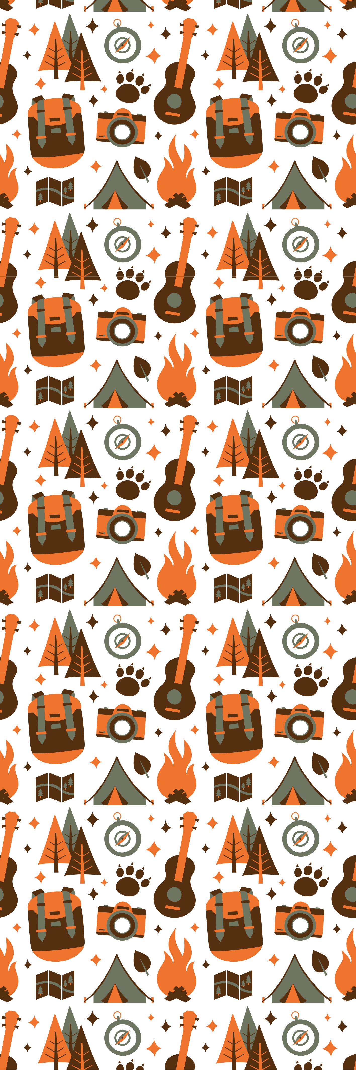 Tapis vinyle chambre ours montagne feu de bois - TenStickers