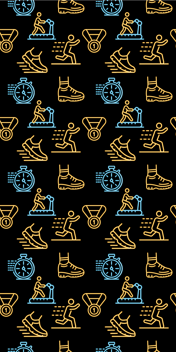 Tapis vinyle chambre icônes vectorielles néon sur noir - TenStickers