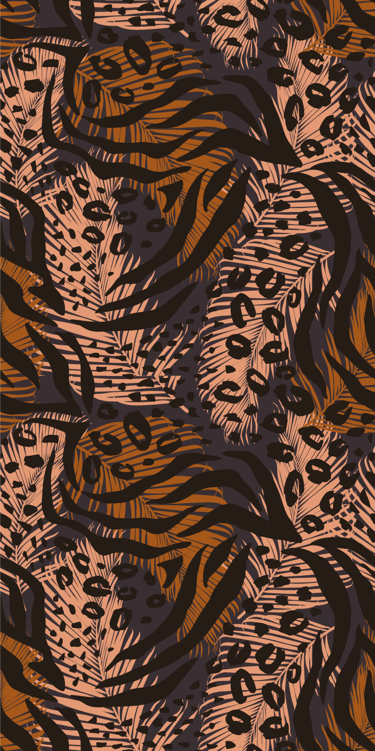 Tapis vinyle chambre style africain design coloré abstrait - TenStickers