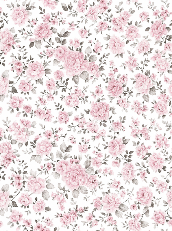Tapis vinyle chambre fleurs rétro grandes - TenStickers